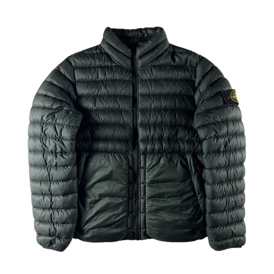 Stone Island Garment Dyed Down Jacket (Dark Green)