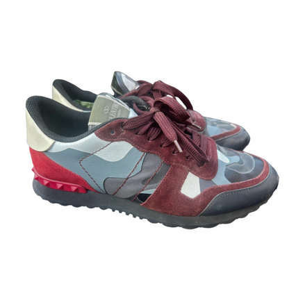 Valentino Garavani Rockrunner Sneakers (Black Red)