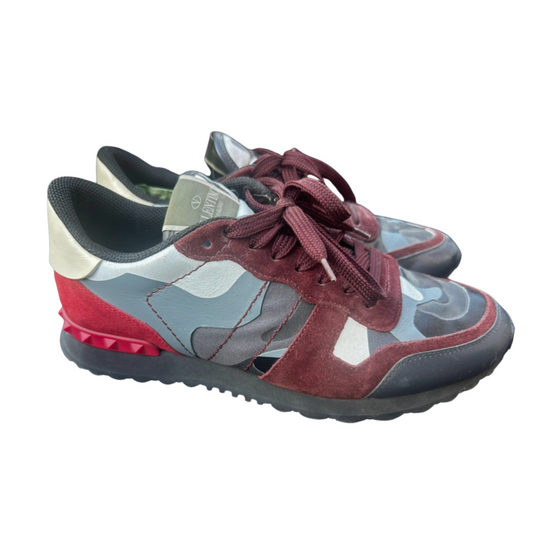 Valentino Garavani Rockrunner Sneakers (Black Red)