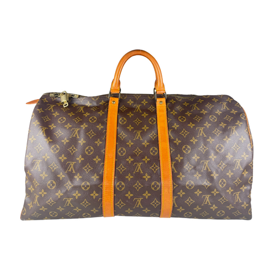 Louis Vuitton Keepall 55 Bag (Brown) (Vintage)