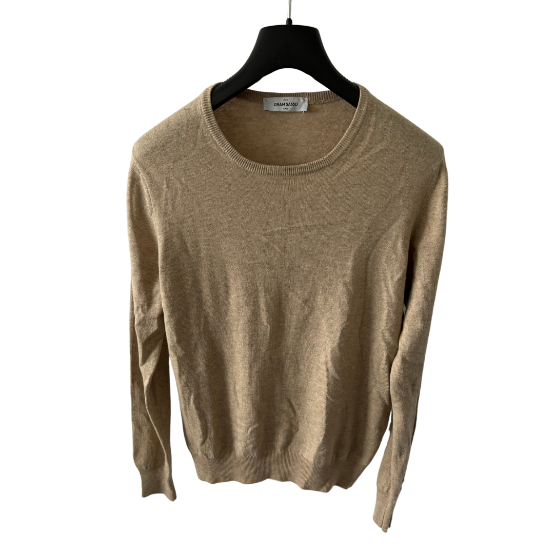 Gran Sasso Cashmere Blend Sweater (Beige)