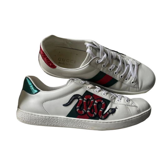 Gucci Ace Sneakers (White)