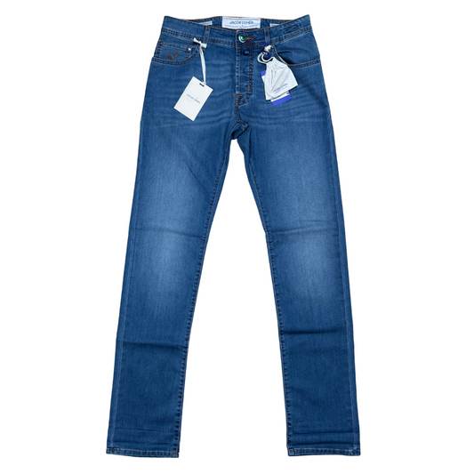 Jacob Cohën 688 Slim Fit Jeans (Navy) (New)