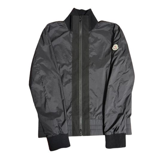 Moncler Maglia Nylon Cardigan Jacket (Black)