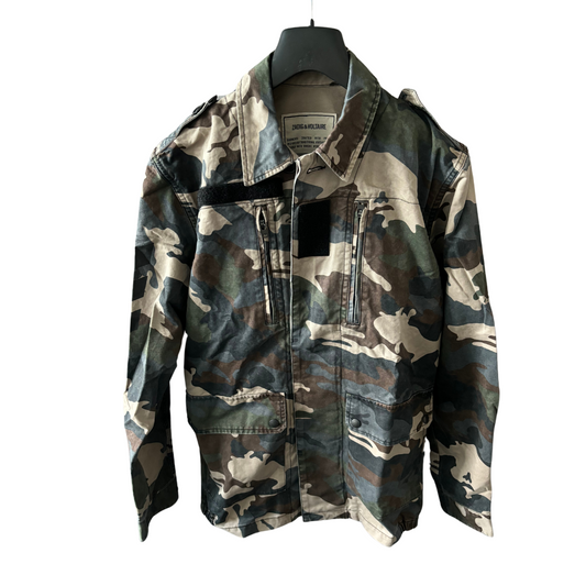 Zadig & Voltaire Camo Overshirt Jacket (Earth) (New)