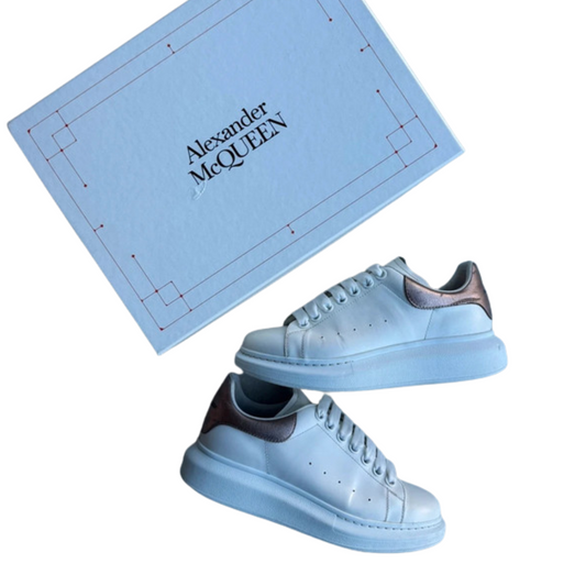 Alexander Mcqueen Sneakers (White Bronze) (Womens)