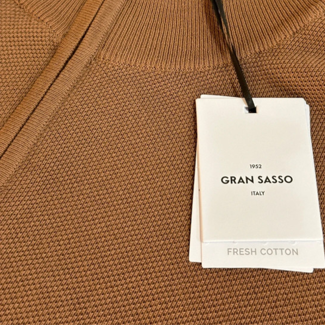 Gran Sasso Full Zip Sweatshirt (Brown) (New)