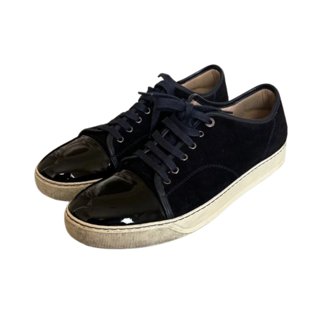 Lanvin Cap Toe Sneakers (Navy)