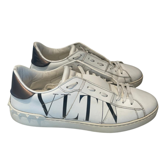 Valentino Garavani VLTN Open Sneakers (White Black)