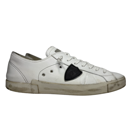 Philippe Model Prsx Low Suede Sneakers (White Black)
