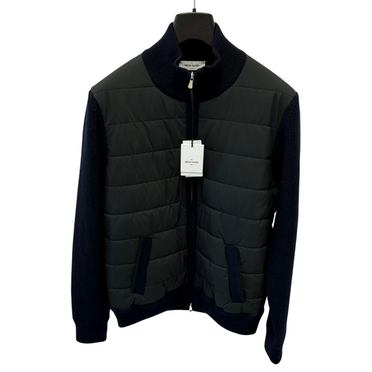 Gran Sasso Down Cardigan Jacket (Navy)