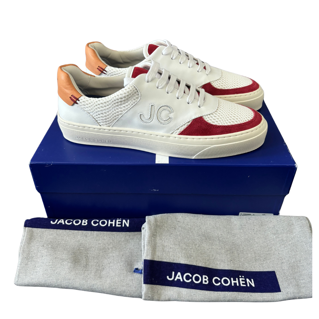 Jacob Cohën Dreamer Sneakers (White Red) (New)