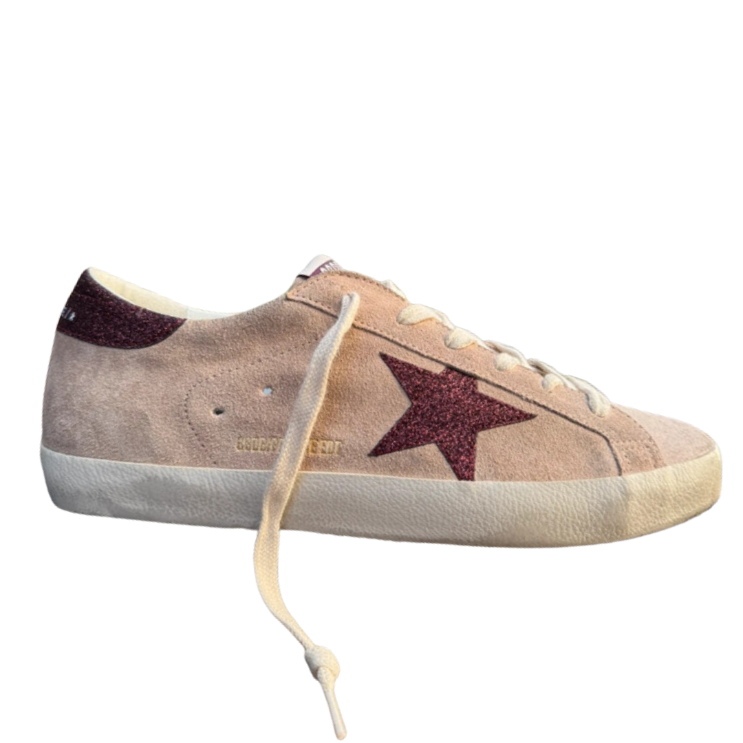 Golden Goose Superstar Suede Sneakers (Pink) (New) (Womens)