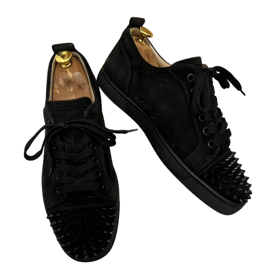 Christian Louboutin Louis Junior Spike Sneakers (Black)