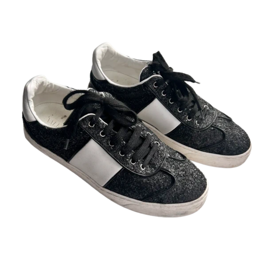 Valentino Garavani Open Sneakers (White Gold) (Women's)