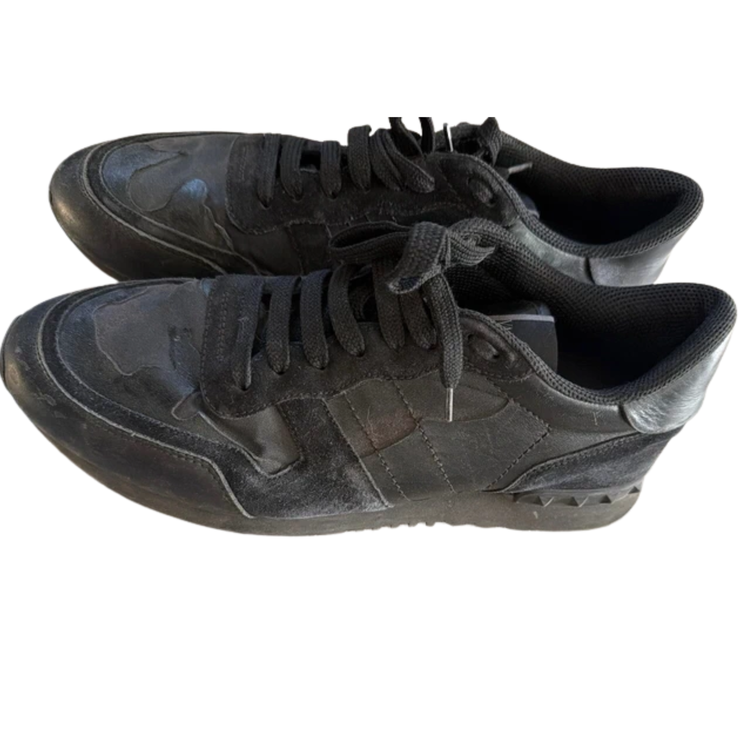 Valentino Camoflage Rockrunner Sneakers (Black )