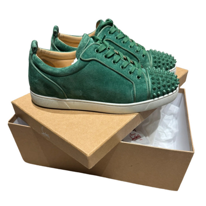 Christian Louboutin Louis Junior Spike Sneakers (Green)
