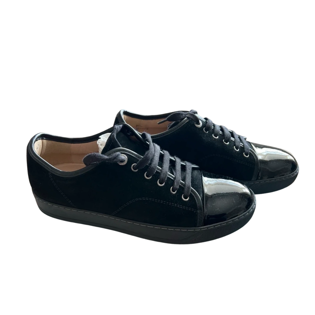 Lanvin Cap Toe Sneakers (Black)