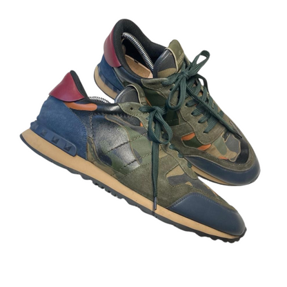 Valentino Garavani Rockrunner Sneakers (Khaki) 
