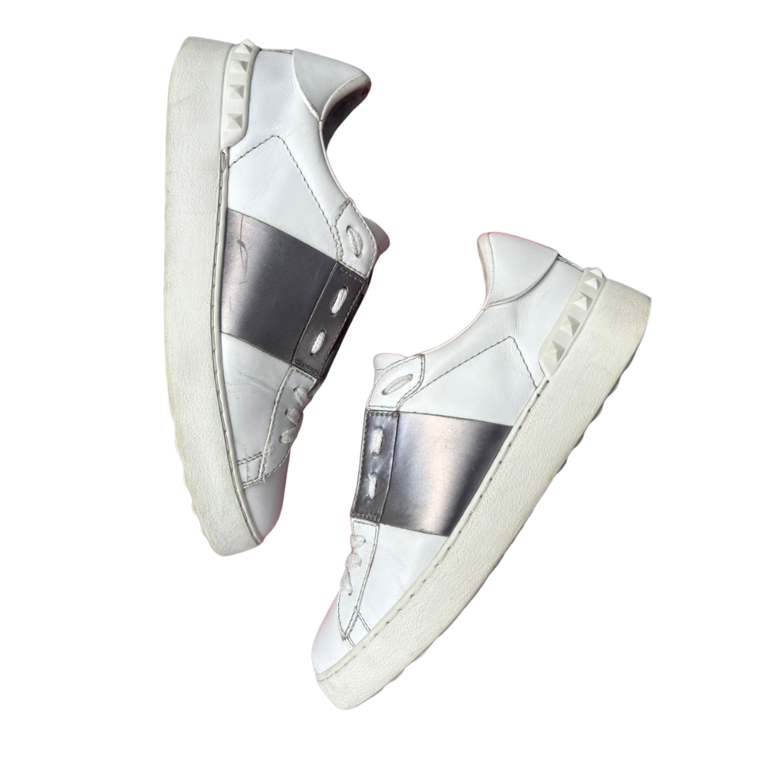 Valentino Garavani Open Sneakers (White Bronze) (Women's)