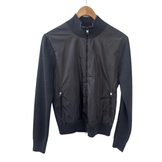 Moncler Maglia Cardigan Jacket (Dark Grey)