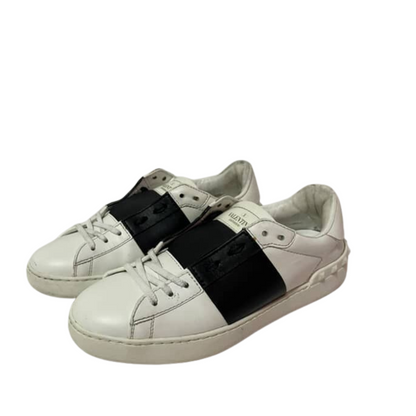 Valentino Open Sneakers (White Black)