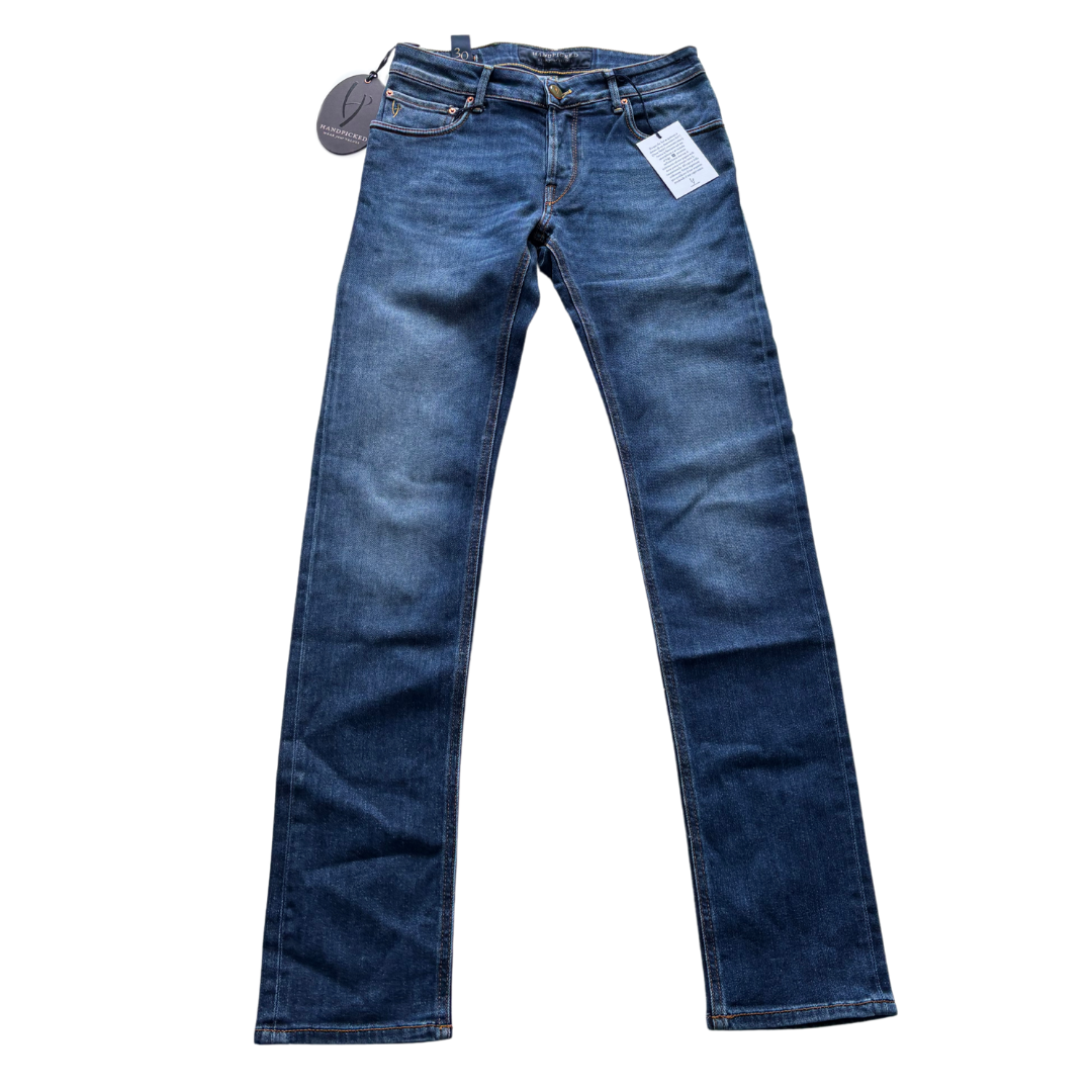 Handpicked Orvieto Slim Fit Jeans (Navy) (New)