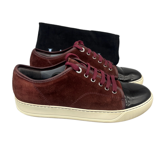 Lanvin Cap Toe Sneakers (Burgundy)