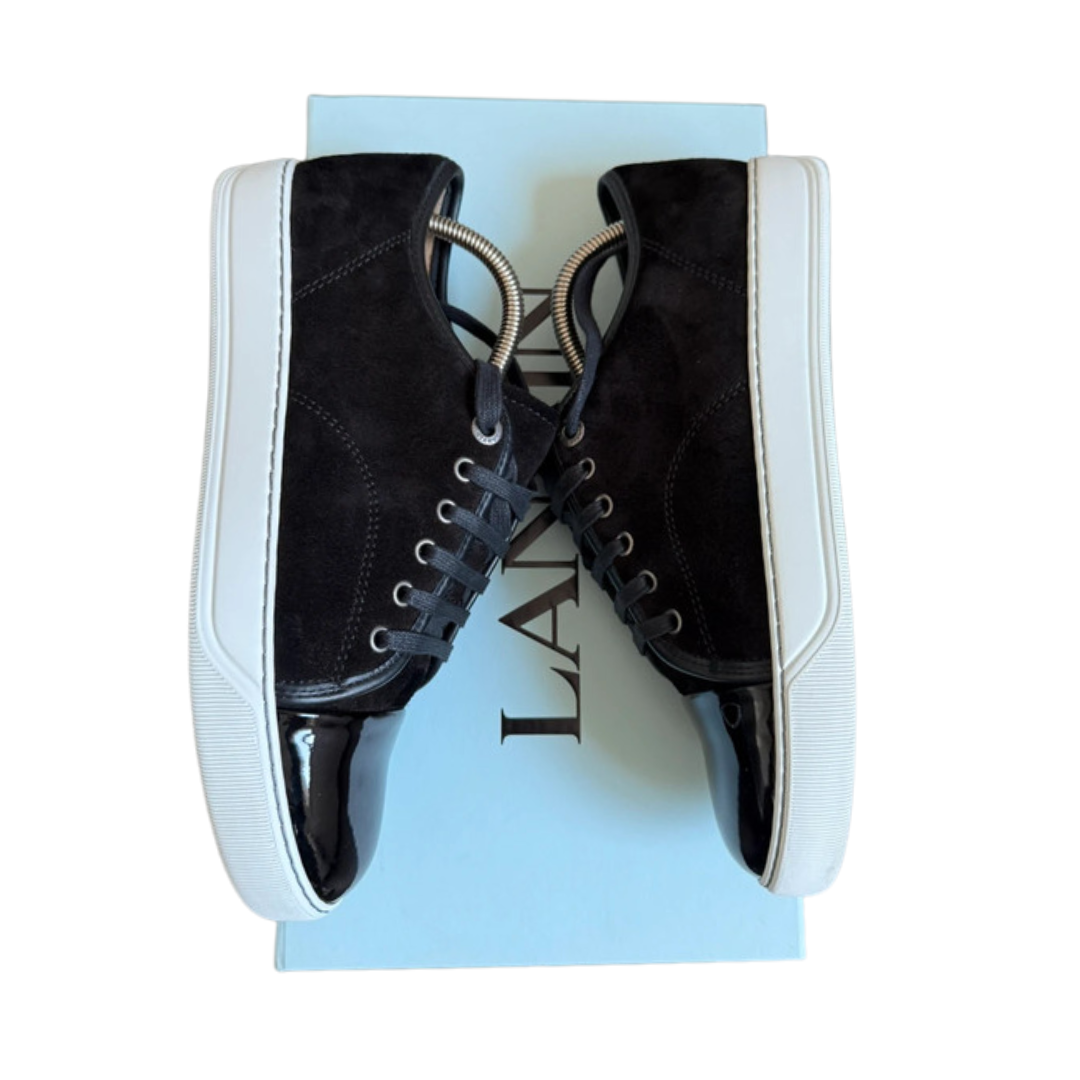 Lanvin Cap Toe Sneakers (Navy)