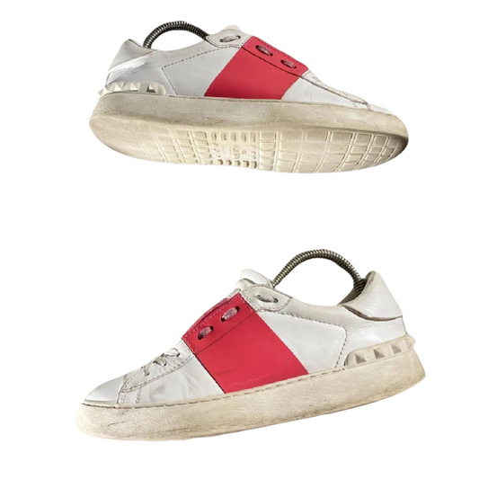Valentino Garavani Open Sneakers (White Pink) (Womens)