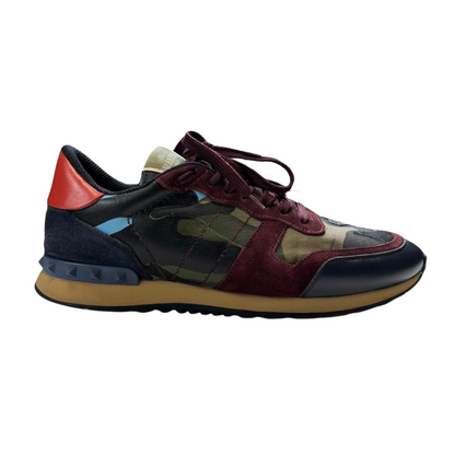 Valentino Garavani Rockrunner Sneakers (Burgundy)