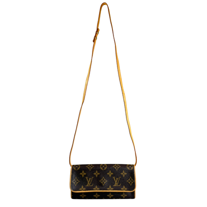 Louis Vuitton Pochette Twin GM Bag (Brown) (Vintage)