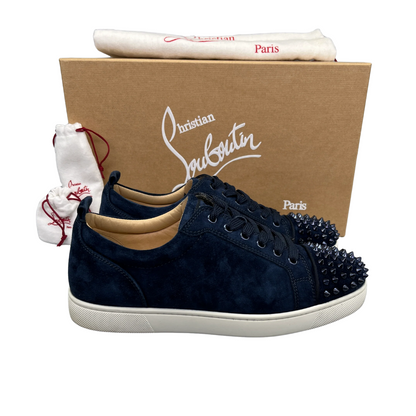 Christian Louboutin Louis Junior Spike Sneakers (Navy)