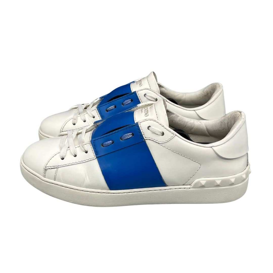 Valentino Garavani Open Sneakers (White Blue)