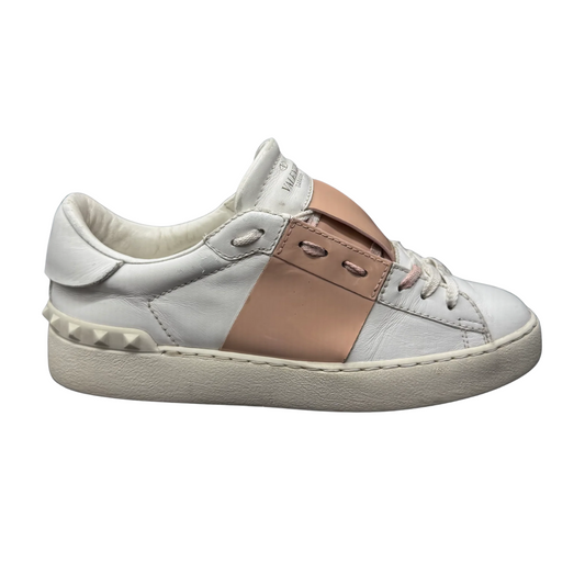 Valentino Garavani Open Sneakers (White Pink) (Womens)