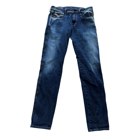 Replay Anbass Slim Fit Jeans (Navy)