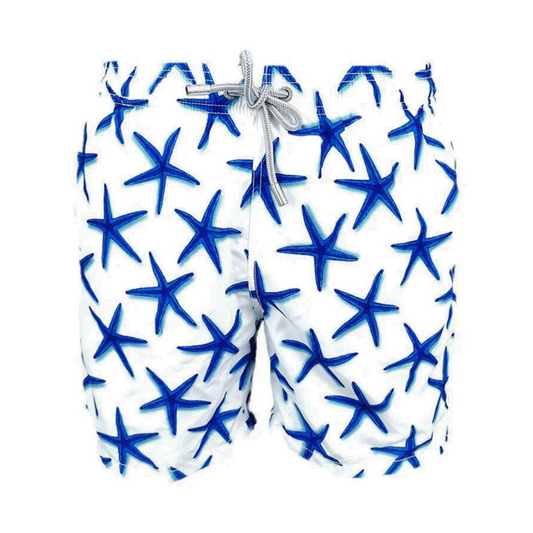 MC2 Saint Barth Swimming Shorts (White Navy) (New)