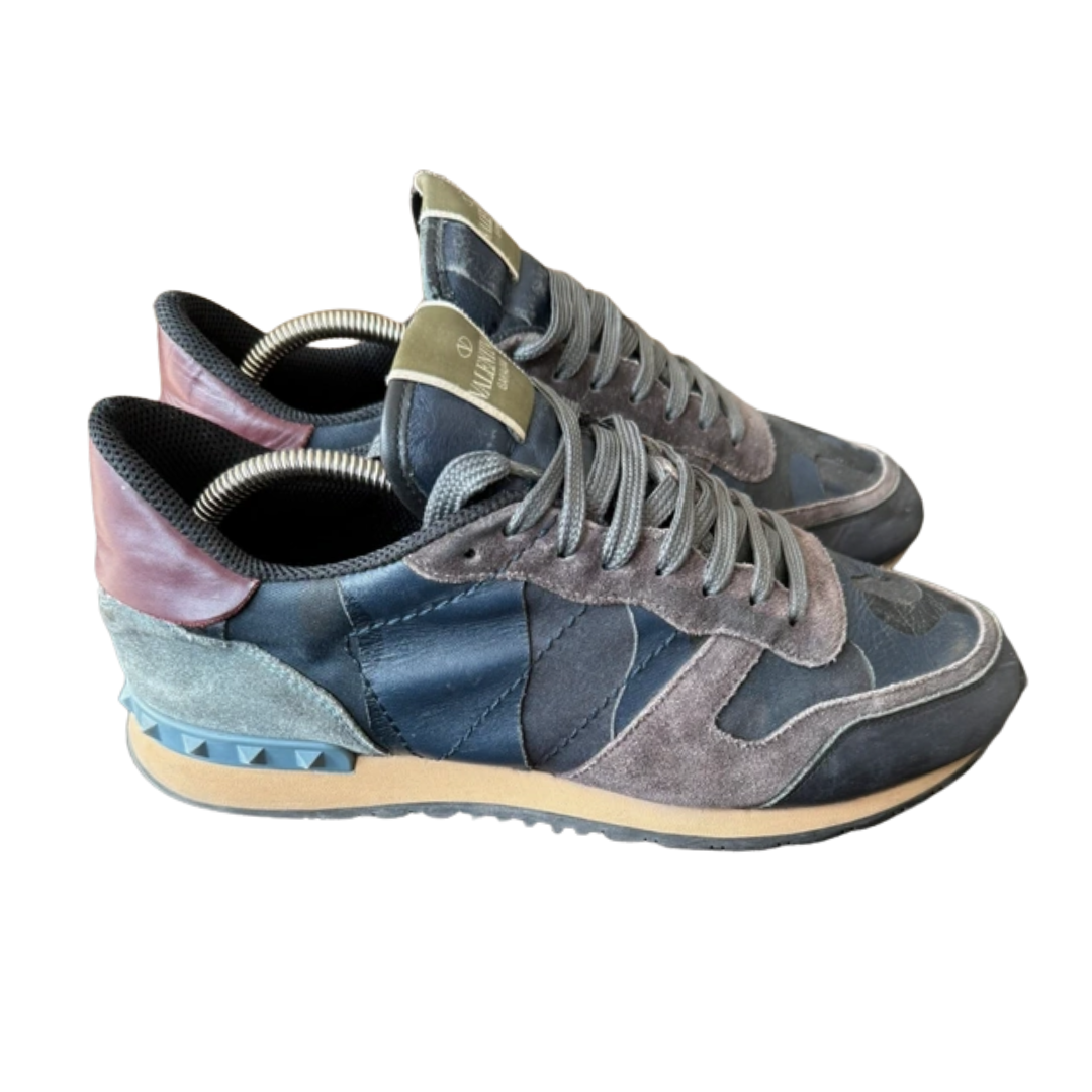 Valentino Garavani Rockrunner Sneakers (Navy)