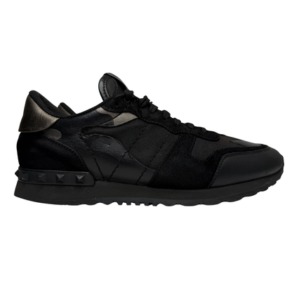 Valentino Camoflage Rockrunner Sneakers (Black)
