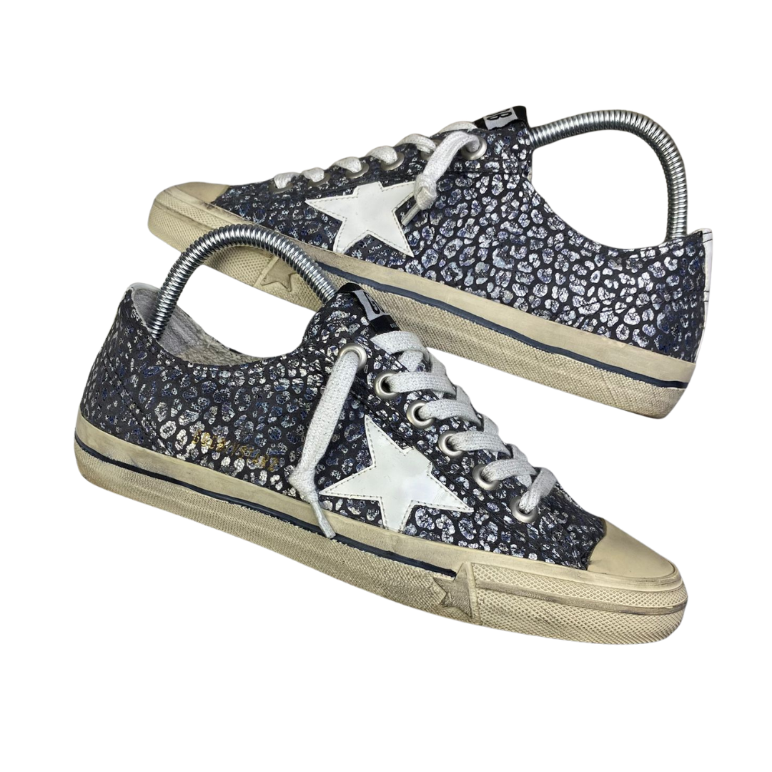 Golden Goose VStar2 Sneakers (Blue) (Women's)