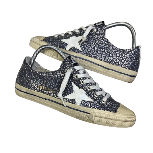 Golden Goose VStar2 Sneakers (Blue) (Women's)