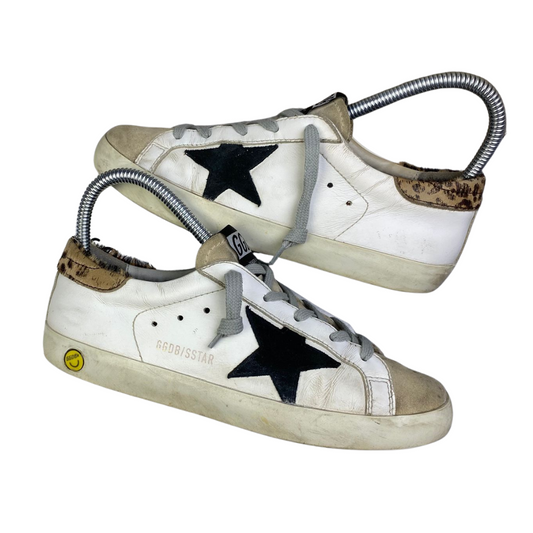 Golden Goose Superstar Sneakers (White Leopard) (Women's)