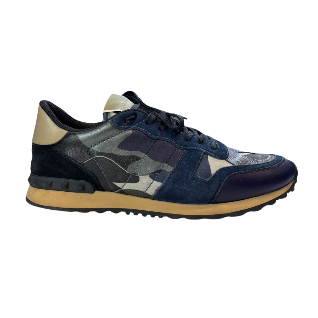 Valentino Garavani Rockrunner Sneakers (Navy)