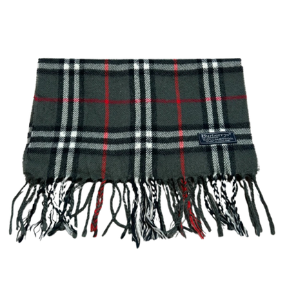 Burberry Scarf (Dark Grey) (Vintage)