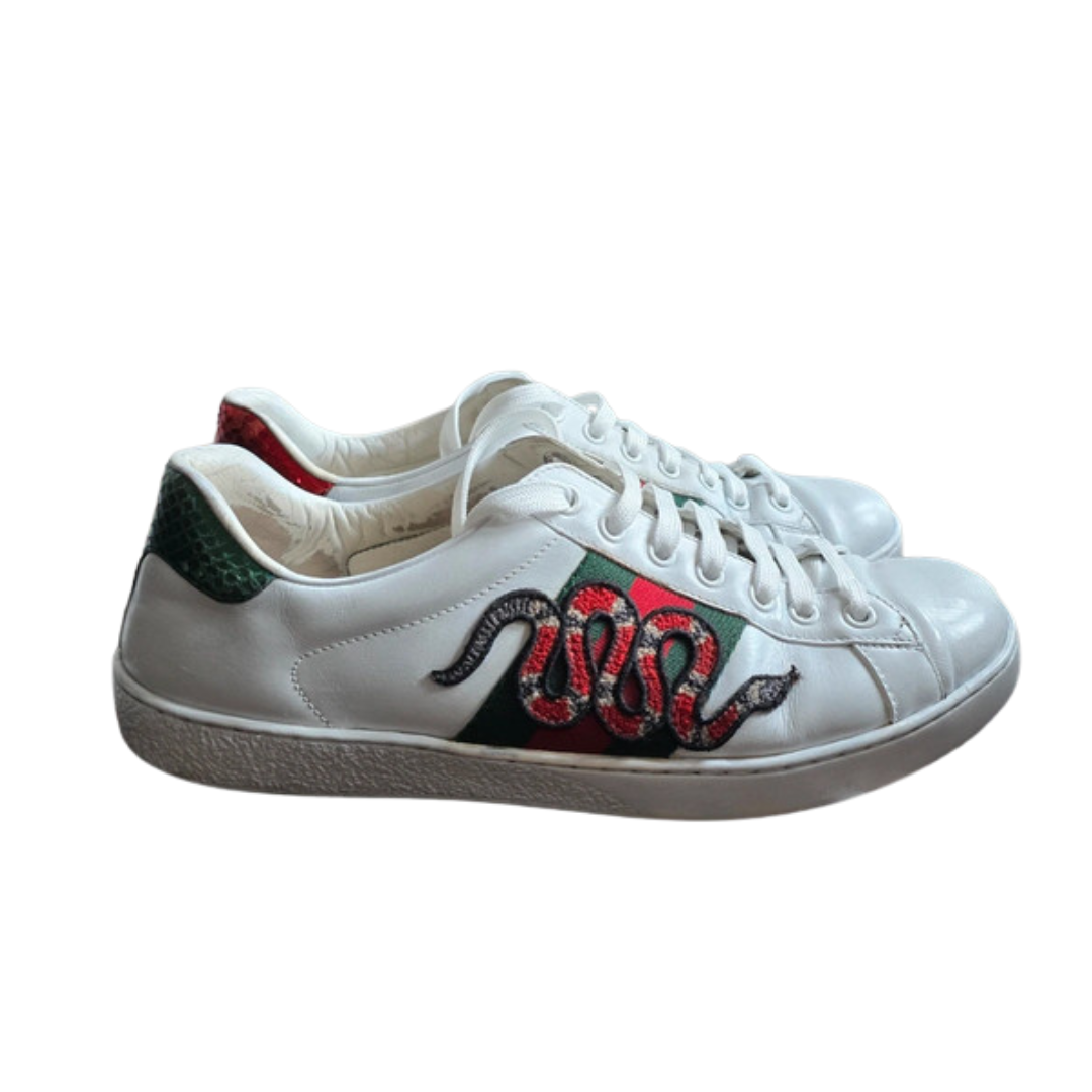 Gucci Ace Sneakers (White)