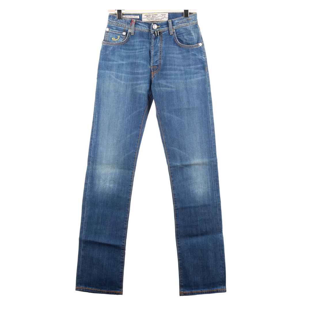 Jacob Cohën 610 Straight Fit Jeans (Navy Blue) (New)