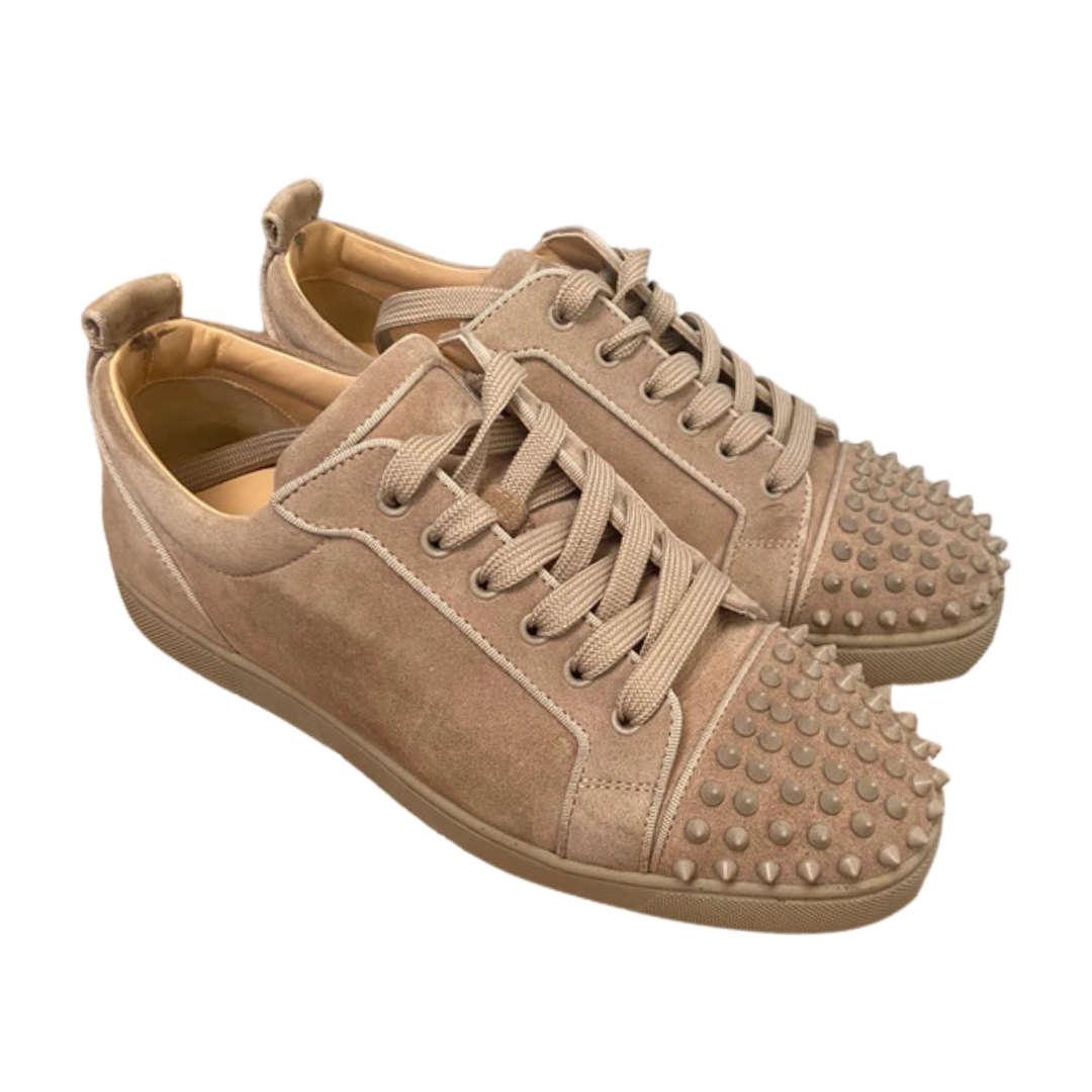 Christian Louboutin Louis Junior Spike Sneakers (Beige)