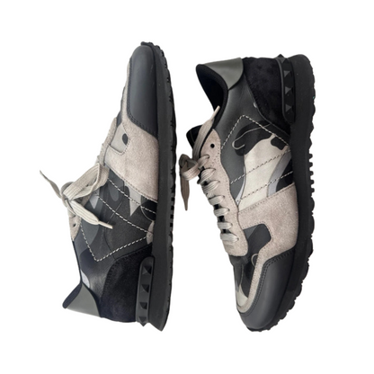 Valentino Garavani Rockrunner Sneakers (Dark Grey)