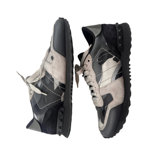 Valentino Garavani Rockrunner Sneakers (Dark Grey)