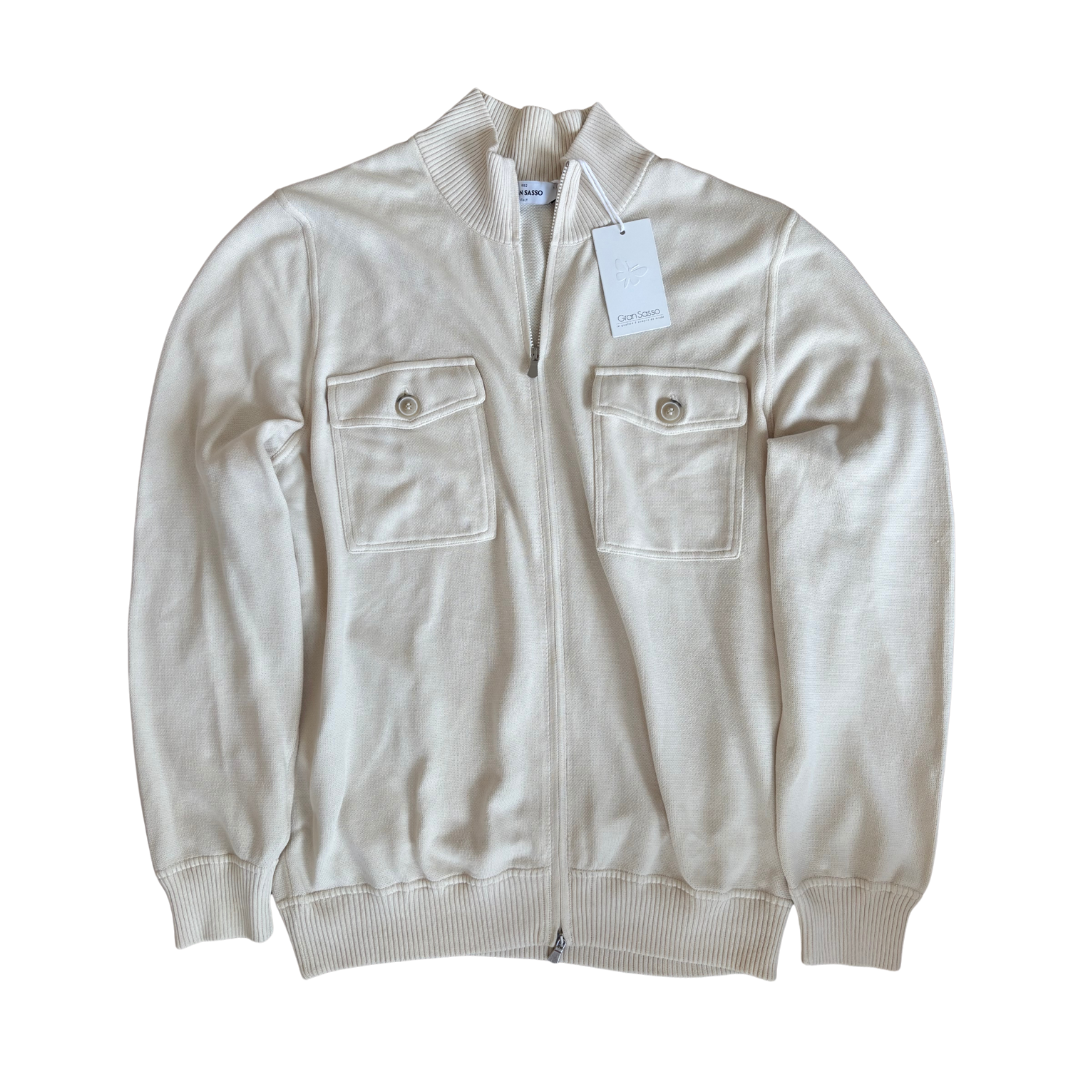 Gran Sasso Cashmere Cardigan Jacket (Beige) (New)